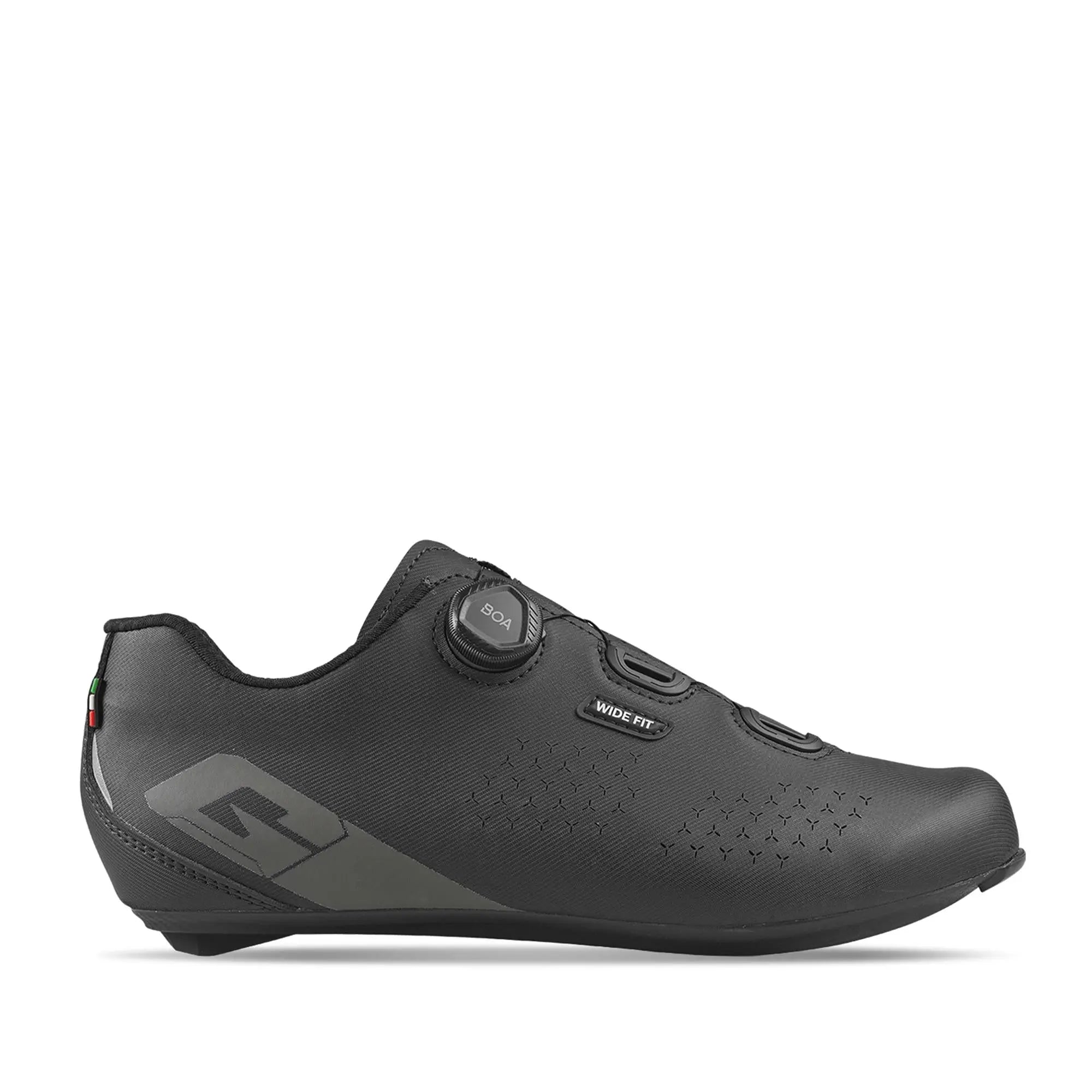 Gaerne Sprint Plus Wide Cycling Shoes Black - FREE UK Shipping, FREE 365 Day Returns | Moto Central
