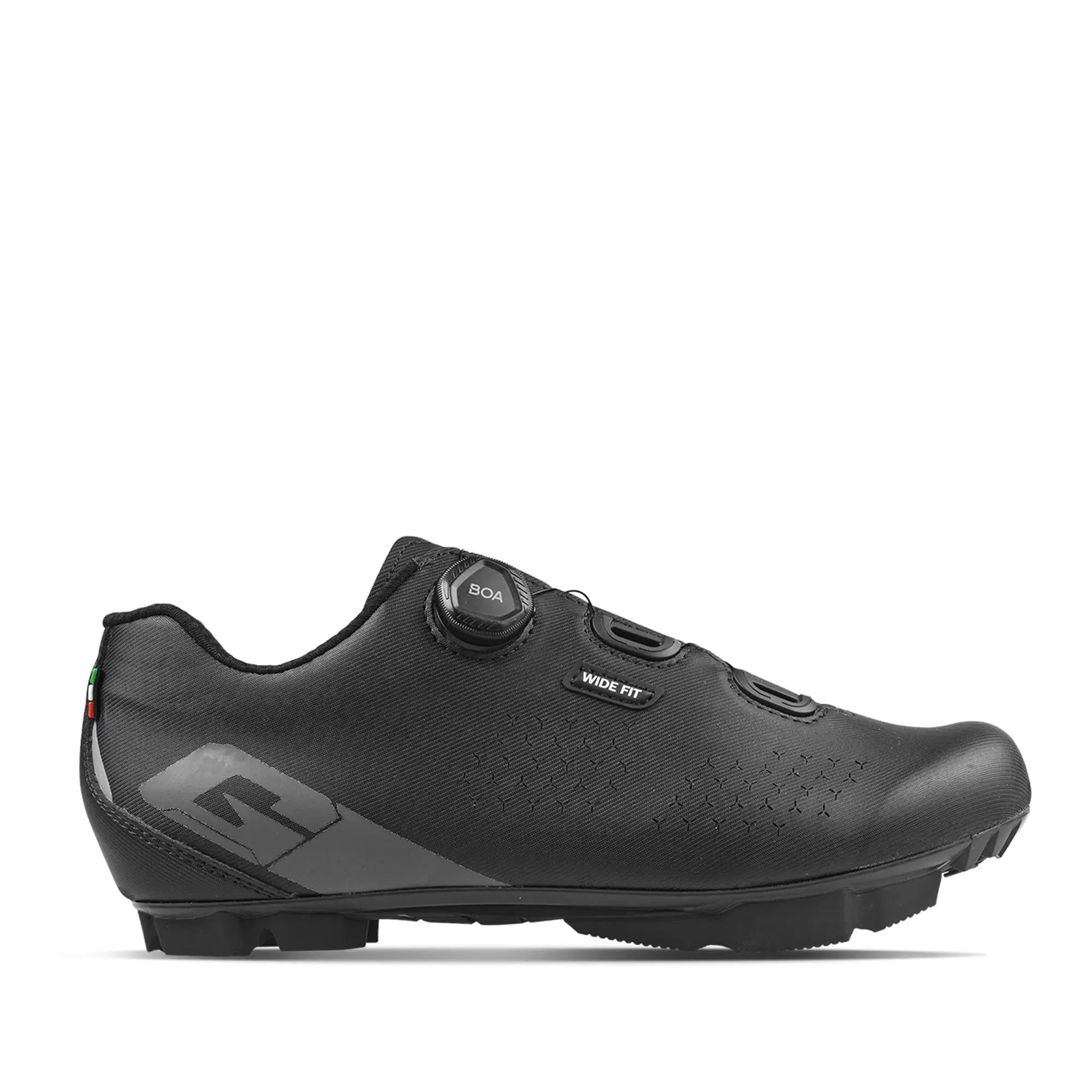 Gaerne Trail Plus Wide MTB Shoes Black - FREE UK Shipping, FREE 365 Day Returns | Moto Central