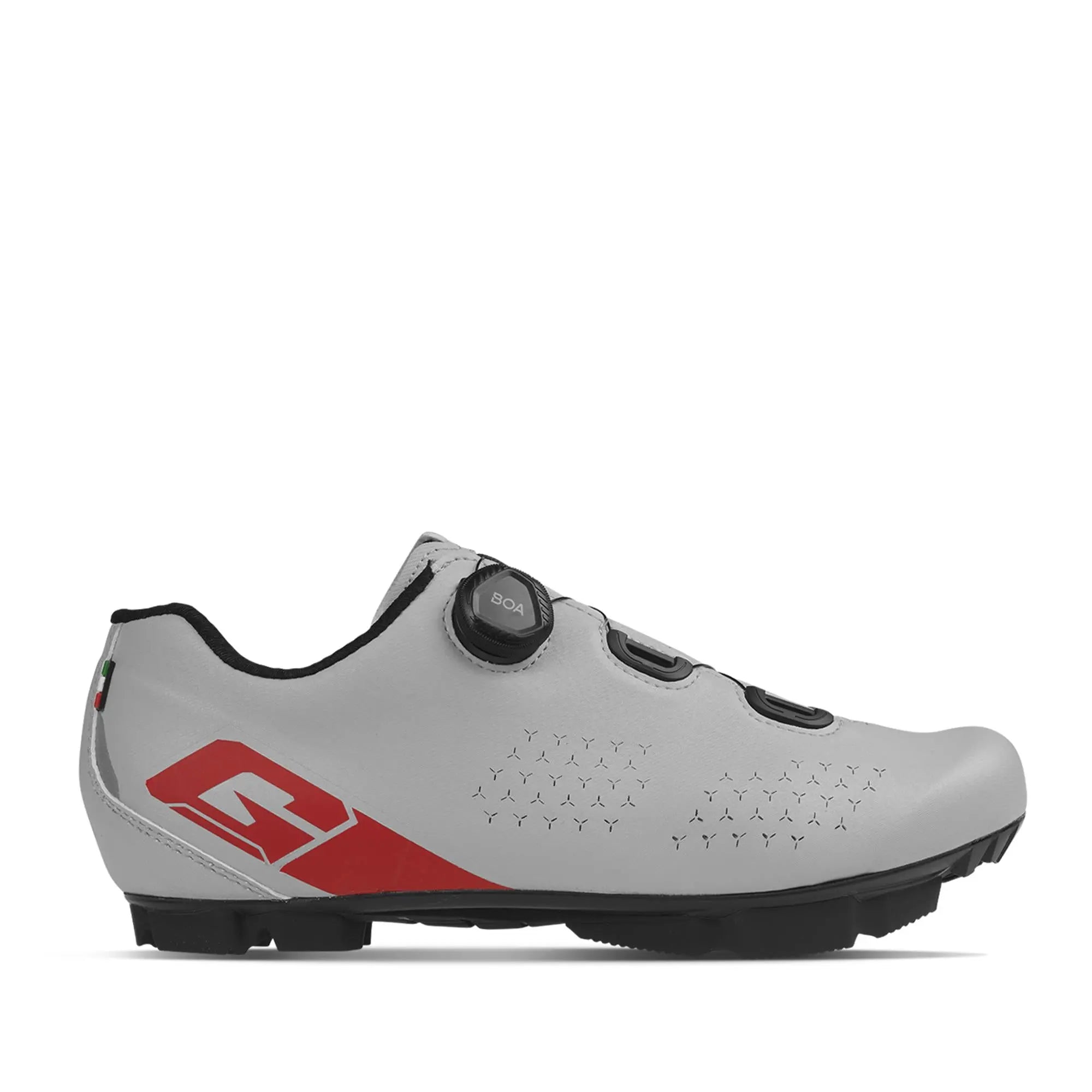 Gaerne Trail Plus MTB Shoes Grey / Red - FREE UK Shipping, FREE 365 Day Returns | Moto Central