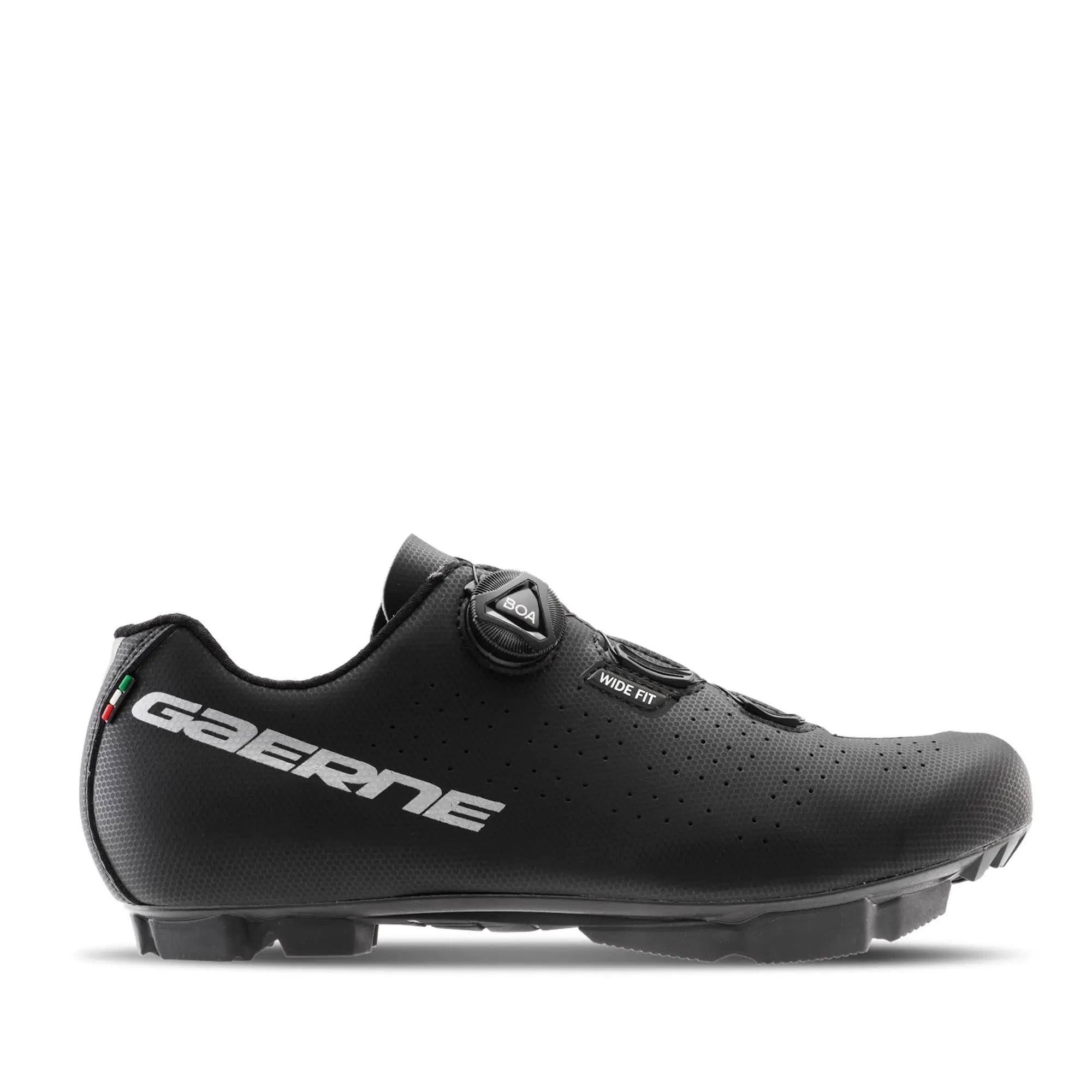 Gaerne Trail Wide MTB Shoes Matt Black - FREE UK Shipping, FREE 365 Day Returns | Moto Central