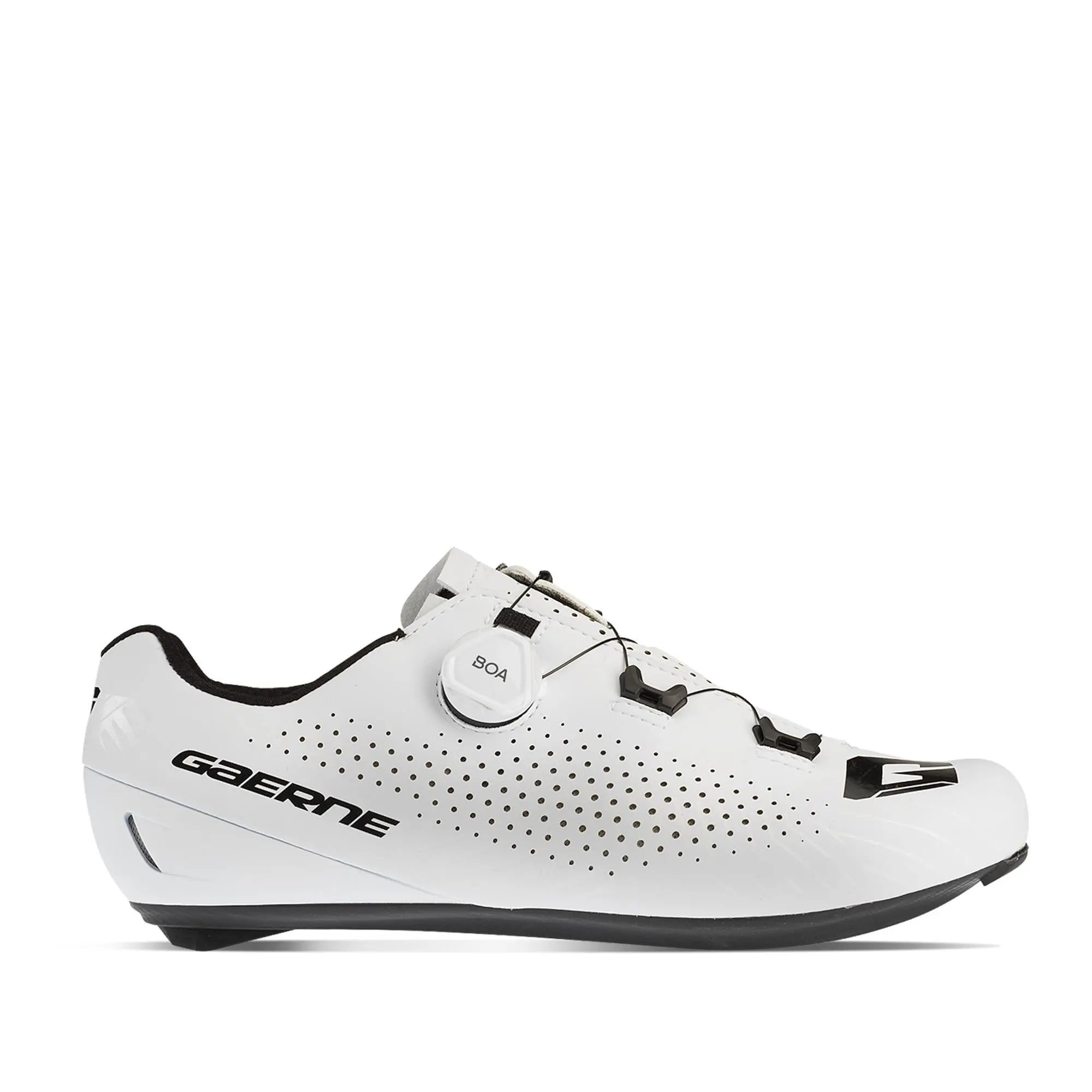 Gaerne G Tuono Road Cycling Shoes Matt White - FREE UK Shipping, FREE 365 Day Returns | Moto Central