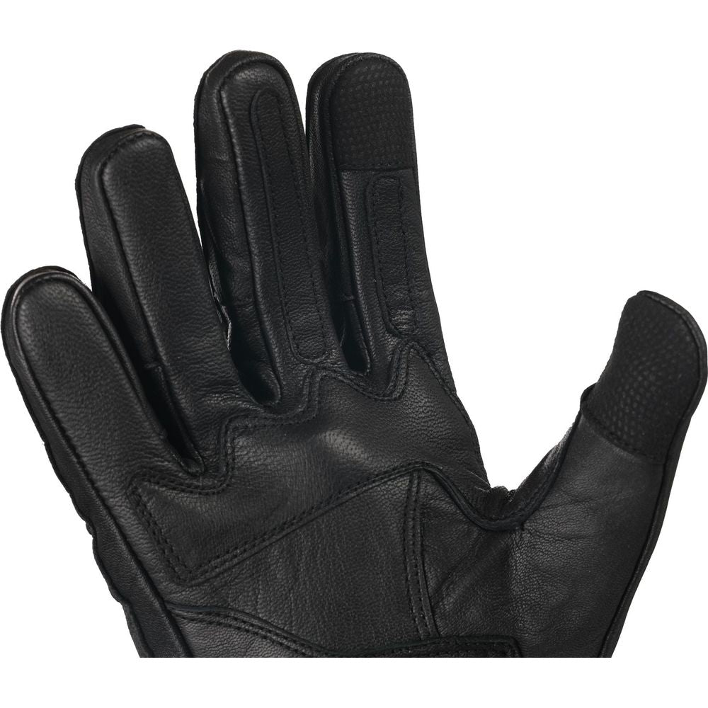 Bike It AMP Road Leather Gloves Black / Red