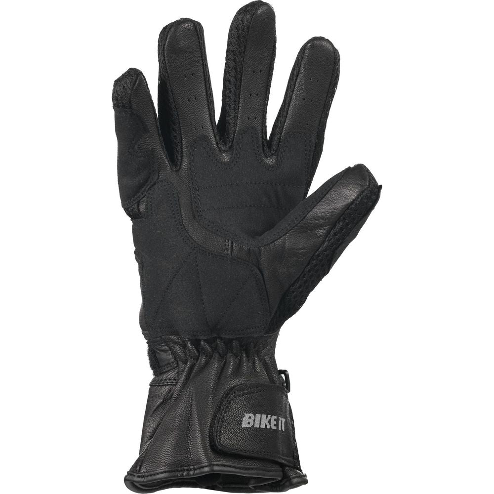 Bike It Triple Black Air Summer Gloves Black