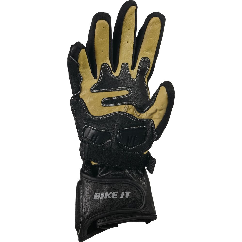 Bike It Ultimate Track UTG Leather Gloves Black