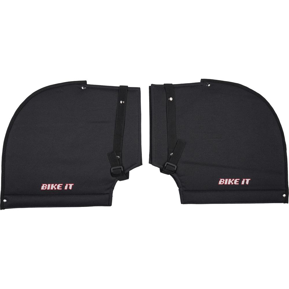 Bike It Polyester Fleece Lining Bar Muffs Black