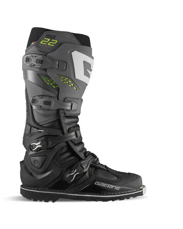 Gaerne SG.22 Enduro Gore-Tex Boots Anthracite - FREE UK Shipping, FREE 365 Day Returns | Moto Central