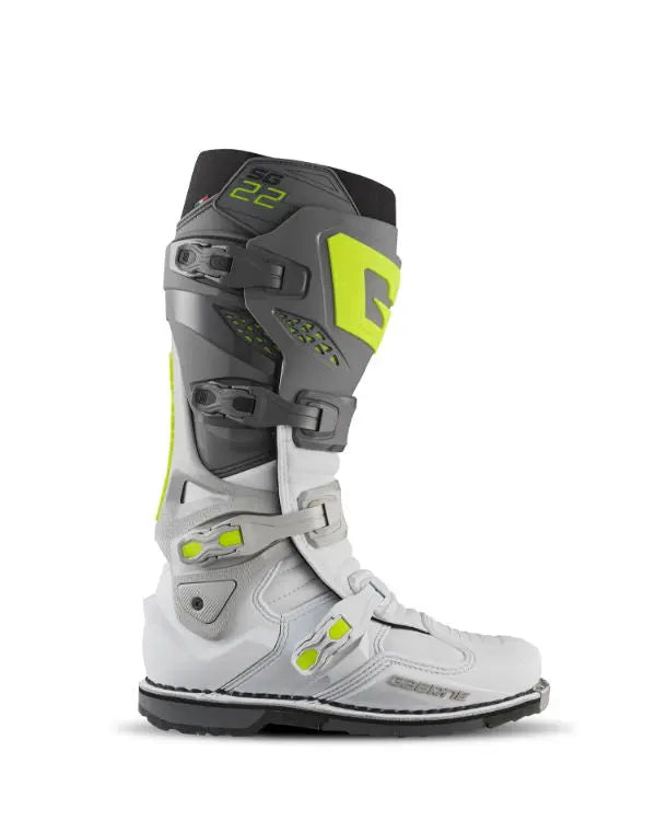 Gaerne SG.22 MX Boots Anthracite / White / Grey - FREE UK Shipping, FREE 365 Day Returns | Moto Central
