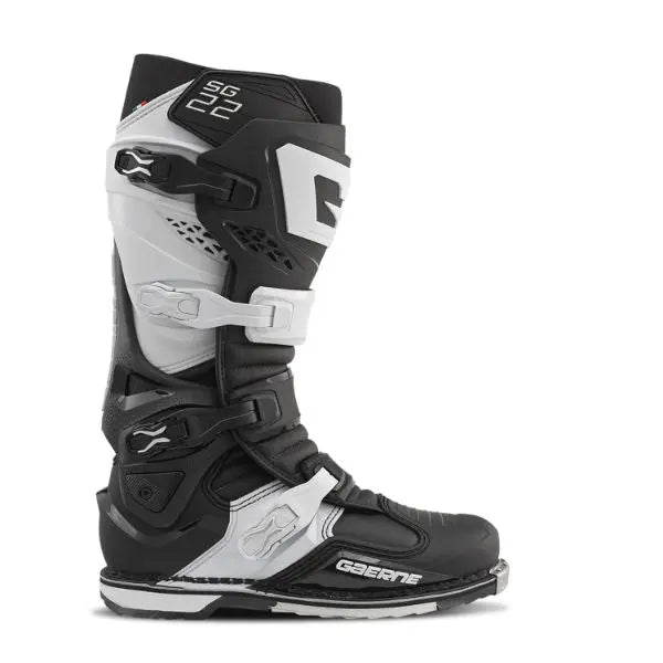 Gaerne SG.22 MX Boots Black / White - FREE UK Shipping, FREE 365 Day Returns | Moto Central