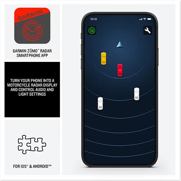 Garmin Zumo R1 Motorcycle Rearview & Blind Spot Radar Black FREE UK Delivery, FREE 365 Day Returns | Moto Central