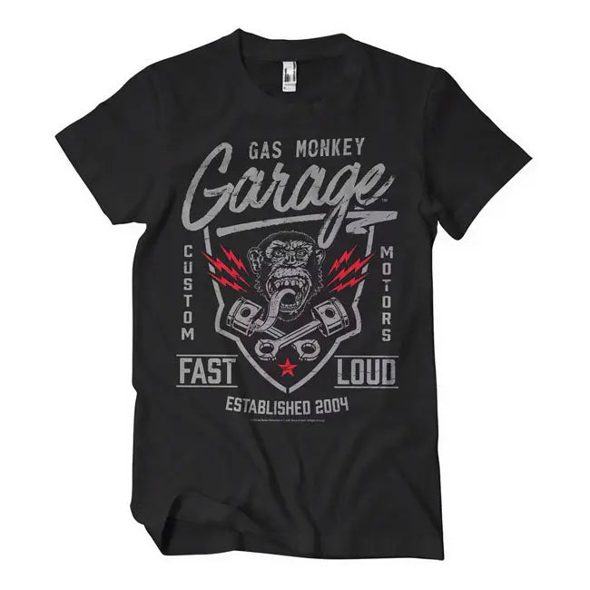 Gas Monkeys Garage Fast'n Loud T-Shirt Black - FREE UK Shipping, FREE 365 Day Returns | Moto Central
