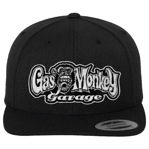 Gas Monkey Garage Snapback Cap Black — front view