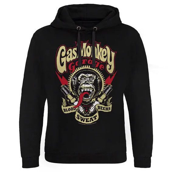 Gas Monkey Garage Spark Plugs Hoodie Black — front view