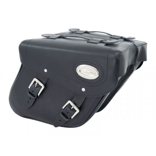 Longride Leather Saddlebags Black - 24 Liters