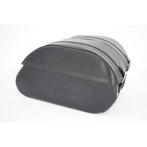 Longride Leather Saddlebags Black - 52 Liters