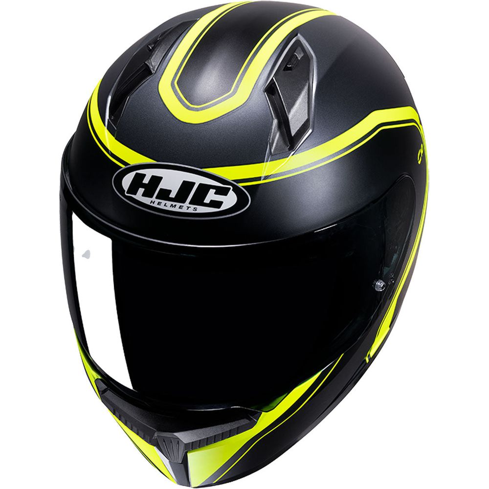 HJC C10 Elie Full Face Helmet MC3HSF Yellow - FREE UK Shipping, FREE 365 Day Returns | Moto Central