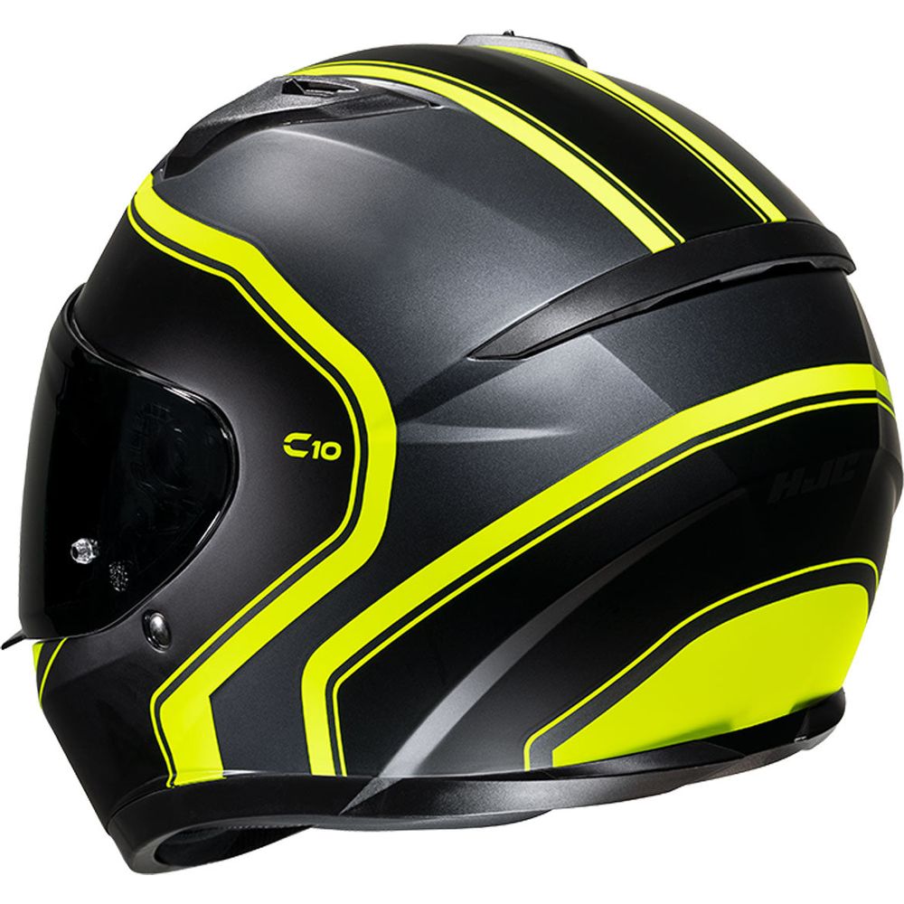 HJC C10 Elie Full Face Helmet MC3HSF Yellow - FREE UK Shipping, FREE 365 Day Returns | Moto Central