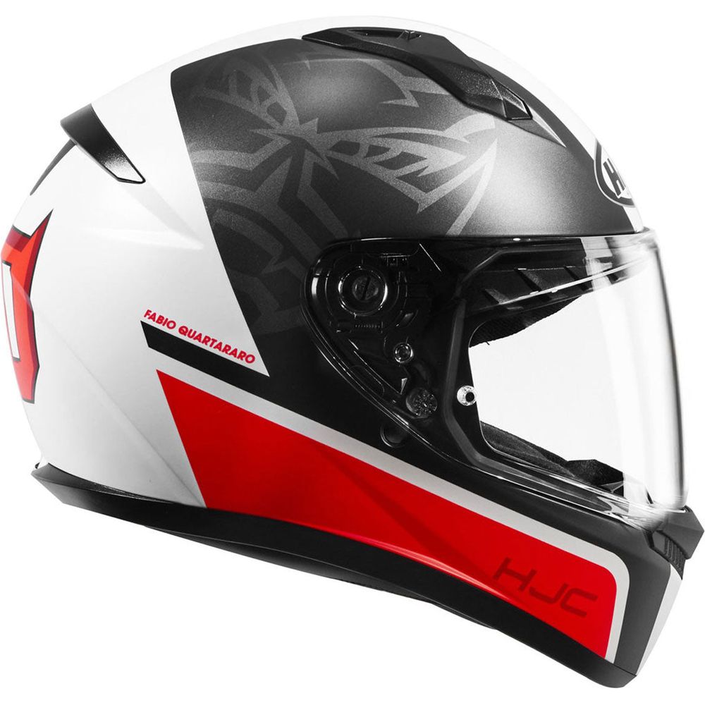 HJC C10 Fabio Quartararo 20 Full Face Helmet MC1SF Black / White / Red - FREE UK Shipping, FREE 365 Day Returns | Moto Central