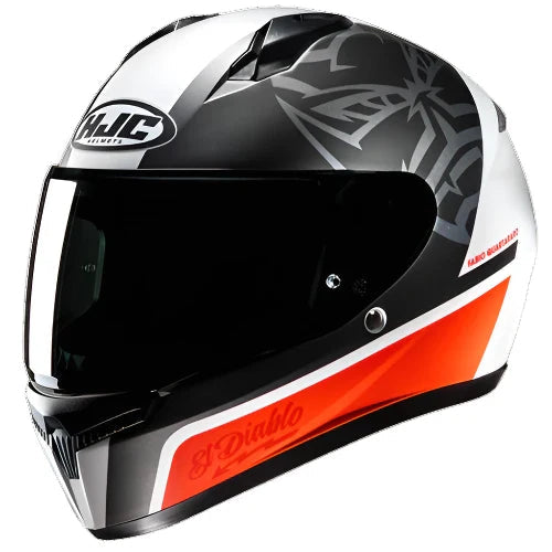 HJC C10 Fabio Quartararo 20 Full Face Helmet MC1SF Black / White / Red - FREE UK Shipping, FREE 365 Day Returns | Moto Central
