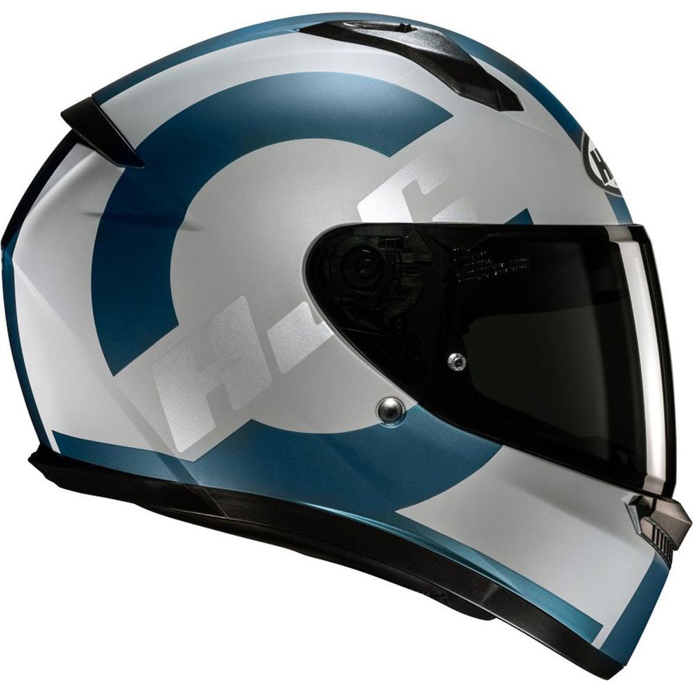 HJC C10 Tez Full Face Helmet MC2SF Blue - FREE UK Shipping, FREE 365 Day Returns | Moto Central