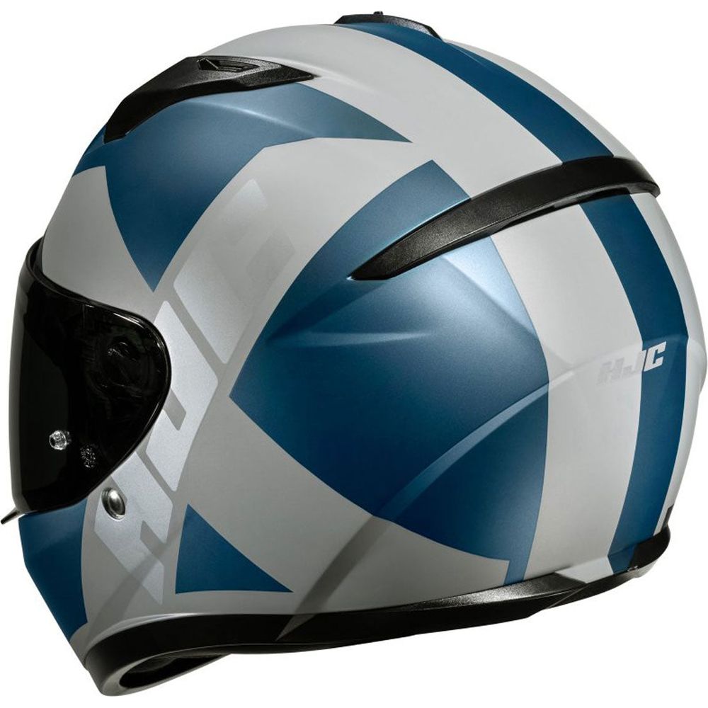 HJC C10 Tez Full Face Helmet MC2SF Blue - FREE UK Shipping, FREE 365 Day Returns | Moto Central