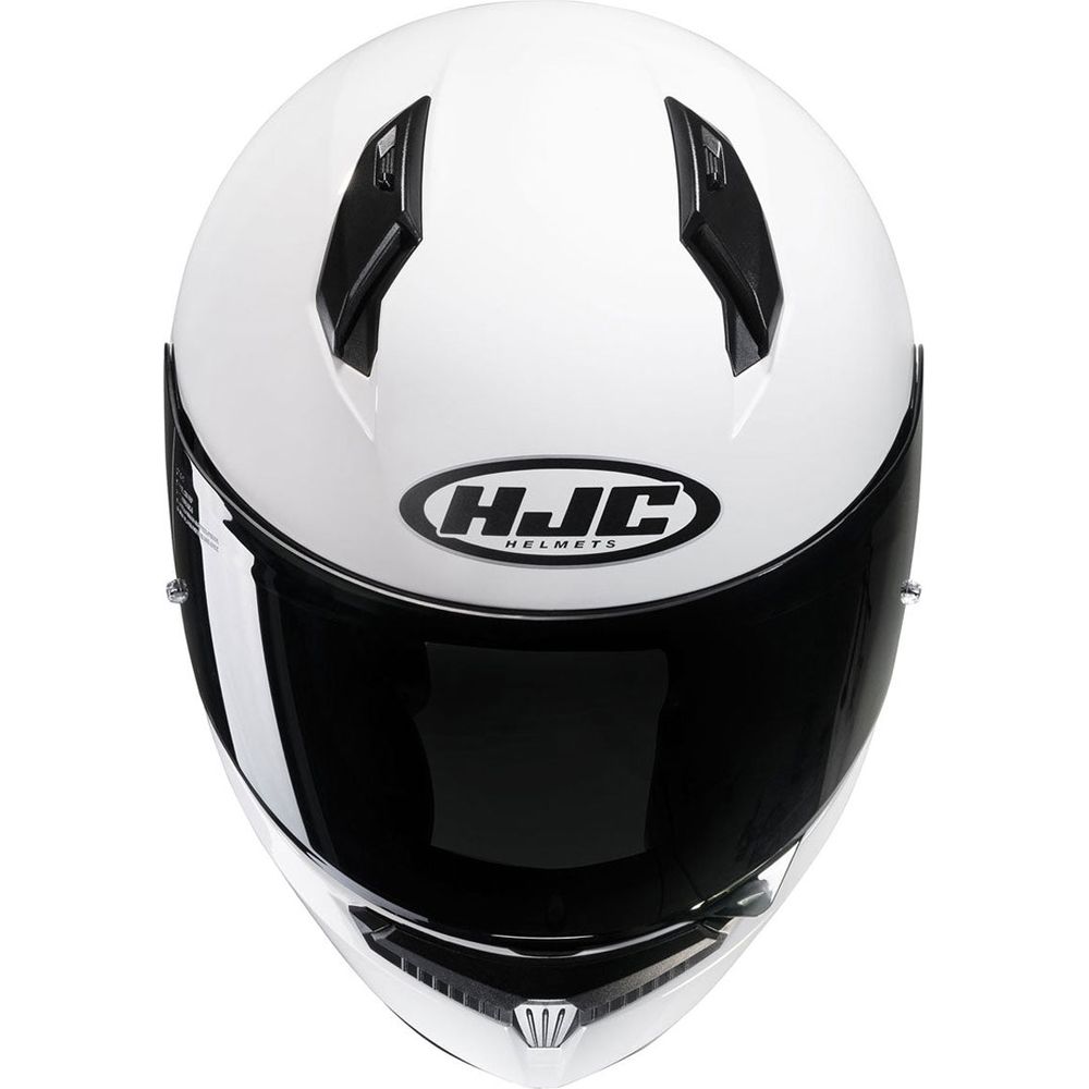 HJC C10 Full Face Helmet White - FREE UK Shipping, FREE 365 Day Returns | Moto Central
