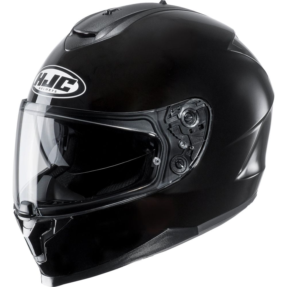 HJC C70N Full Face Helmet Black - FREE UK Shipping, FREE 365 Day Returns | Moto Central