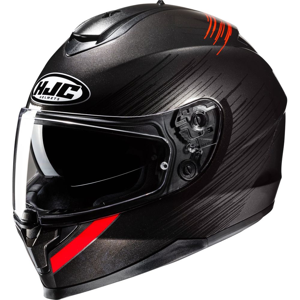 HJC C70N Sway Full Face Helmet MC1 Red - FREE UK Shipping, FREE 365 Day Returns | Moto Central