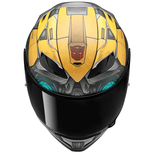 HJC F71 Bumblebee Hasbro MC3SF Yellow FREE UK Delivery, FREE 365 Day Returns | Moto Central