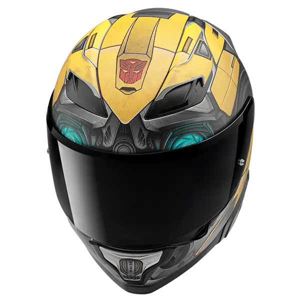 HJC F71 Bumblebee Hasbro MC3SF Yellow FREE UK Delivery, FREE 365 Day Returns | Moto Central