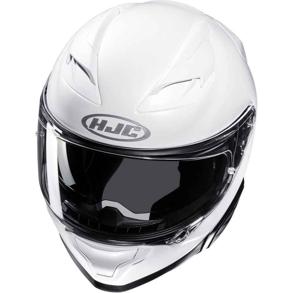 HJC F71 Full Face Helmet Pearl White - FREE UK Shipping, FREE 365 Day Returns | Moto Central