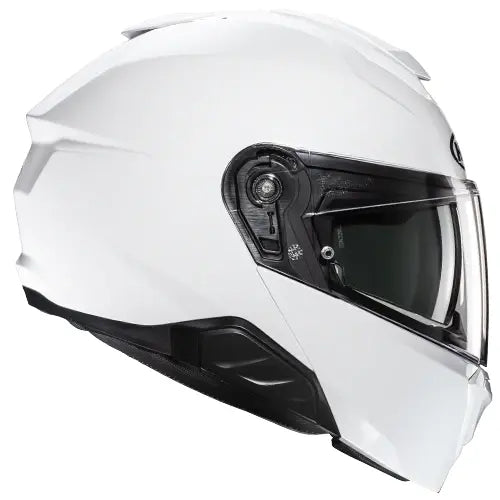 HJC I91 Flip-Up Helmet Pearl White - FREE UK Shipping, FREE 365 Day Returns | Moto Central