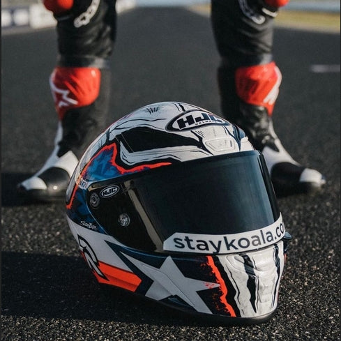 HJC RPHA 1 Garrett Gerloff Replica MC21 White / Red / Blue