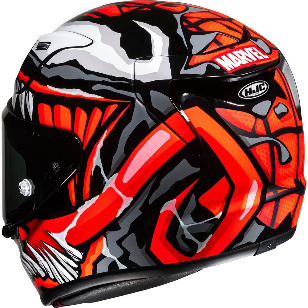 HJC RPHA 12 Maximized Venom Marvel Full Face Helmet MC1SF Black / Red - FREE UK Shipping, FREE 365 Day Returns | Moto Central