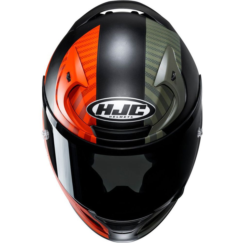 HJC RPHA 12 Ottin Full Face Helmet MC47SF Orange / Black / Green - FREE UK Shipping, FREE 365 Day Returns | Moto Central