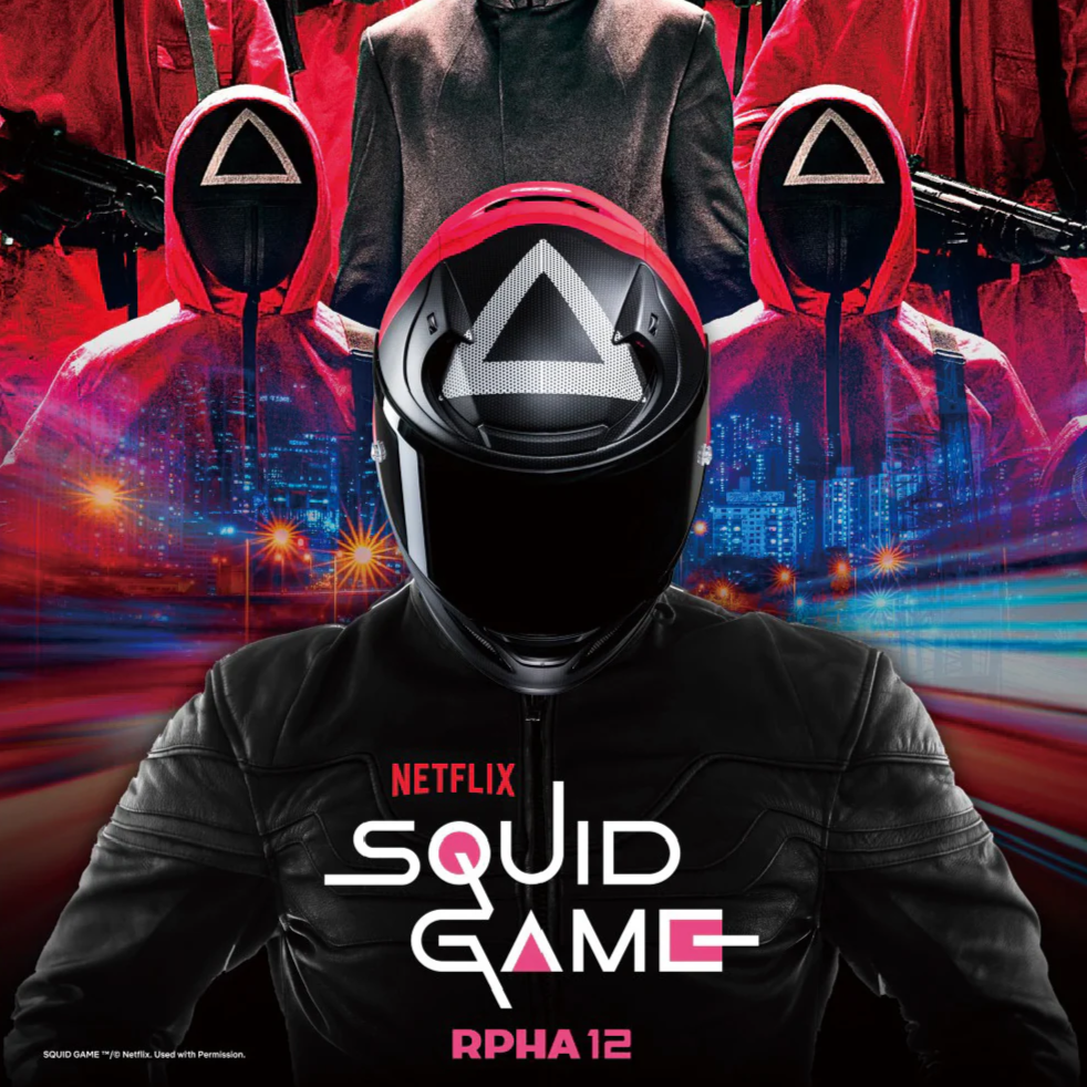 HJC RPHA 12 Squid Game Full Face Helmet MC1SF Red - FREE UK Shipping, FREE 365 Day Returns | Moto Central