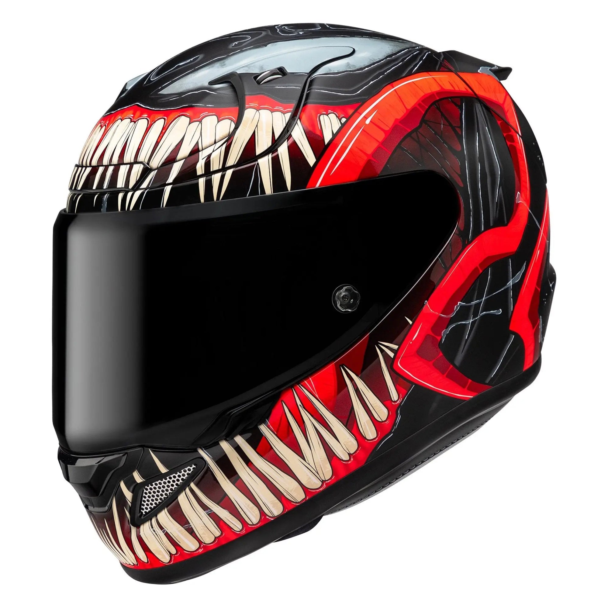 HJC RPHA 12 Venom 3 Marvel MC1SF Black / Red - FREE UK Delivery FREE 365 Day Returns | Moto Central