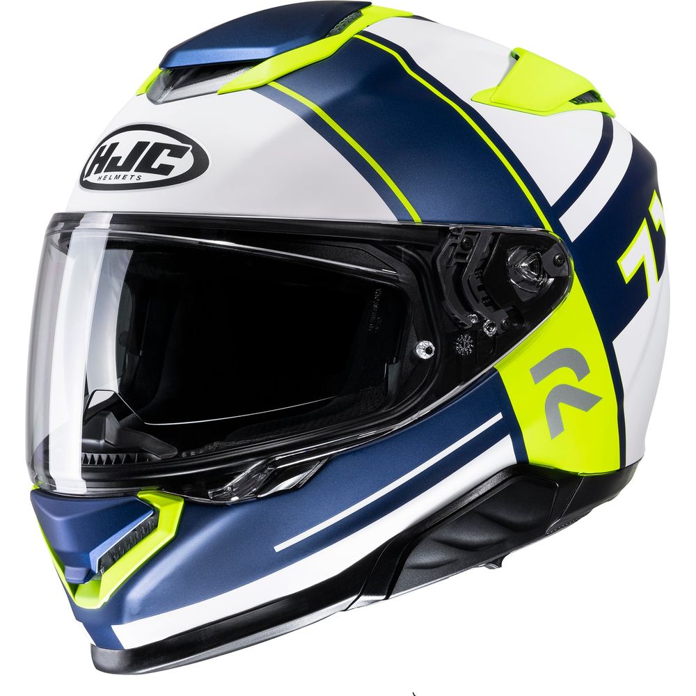 HJC RPHA 71 Zecha Full Face Helmet MC3HSF Yellow / White / Blue - FREE UK Shipping, FREE 365 Day Returns | Moto Central