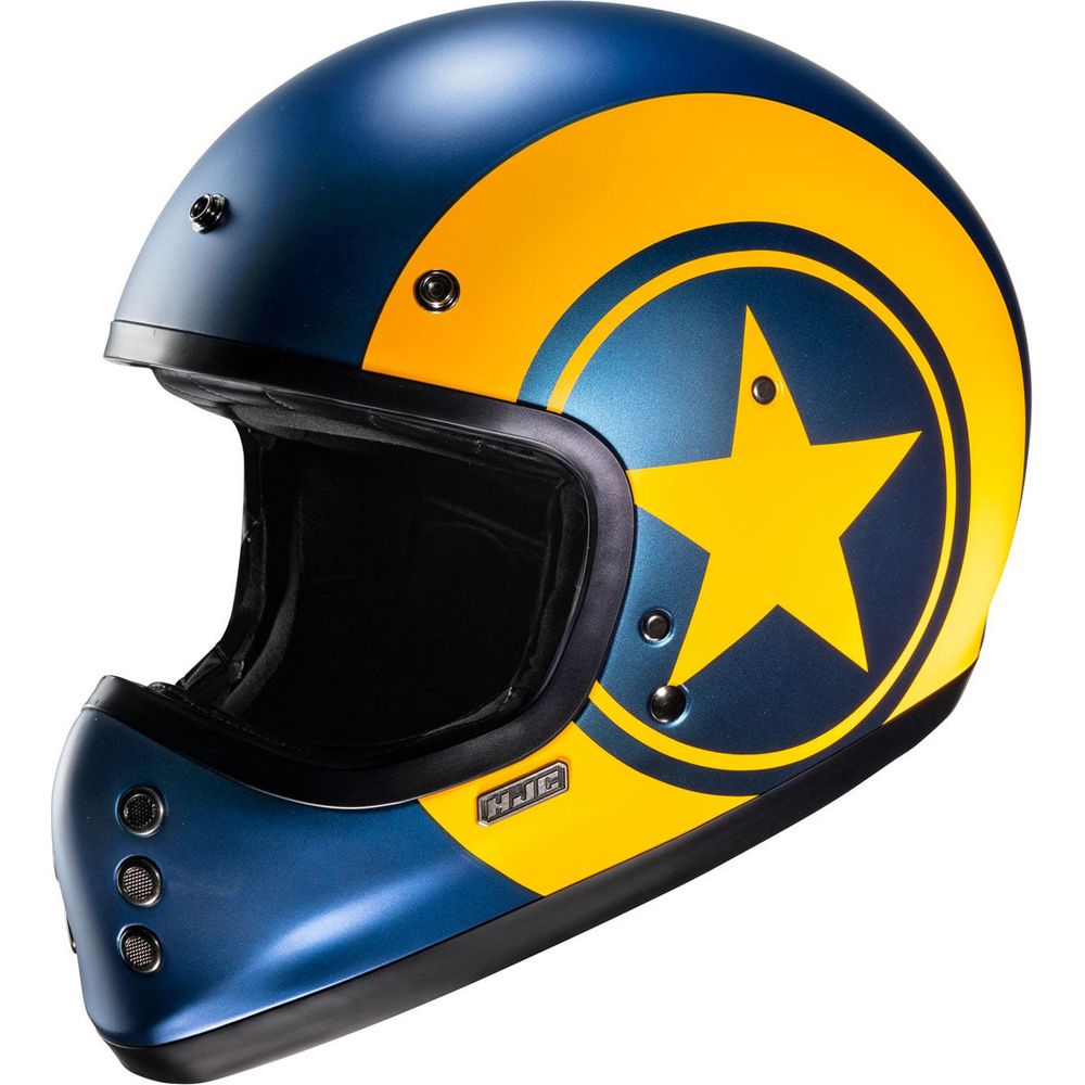 HJC V60 Nyx Full Face Helmet MC3SF Yellow - FREE UK Shipping, FREE 365 Day Returns | Moto Central