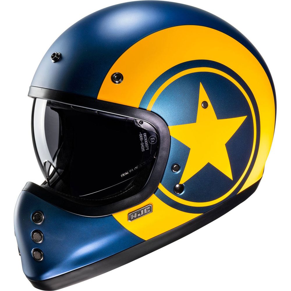 HJC V60 Nyx Full Face Helmet MC3SF Yellow - FREE UK Shipping, FREE 365 Day Returns | Moto Central