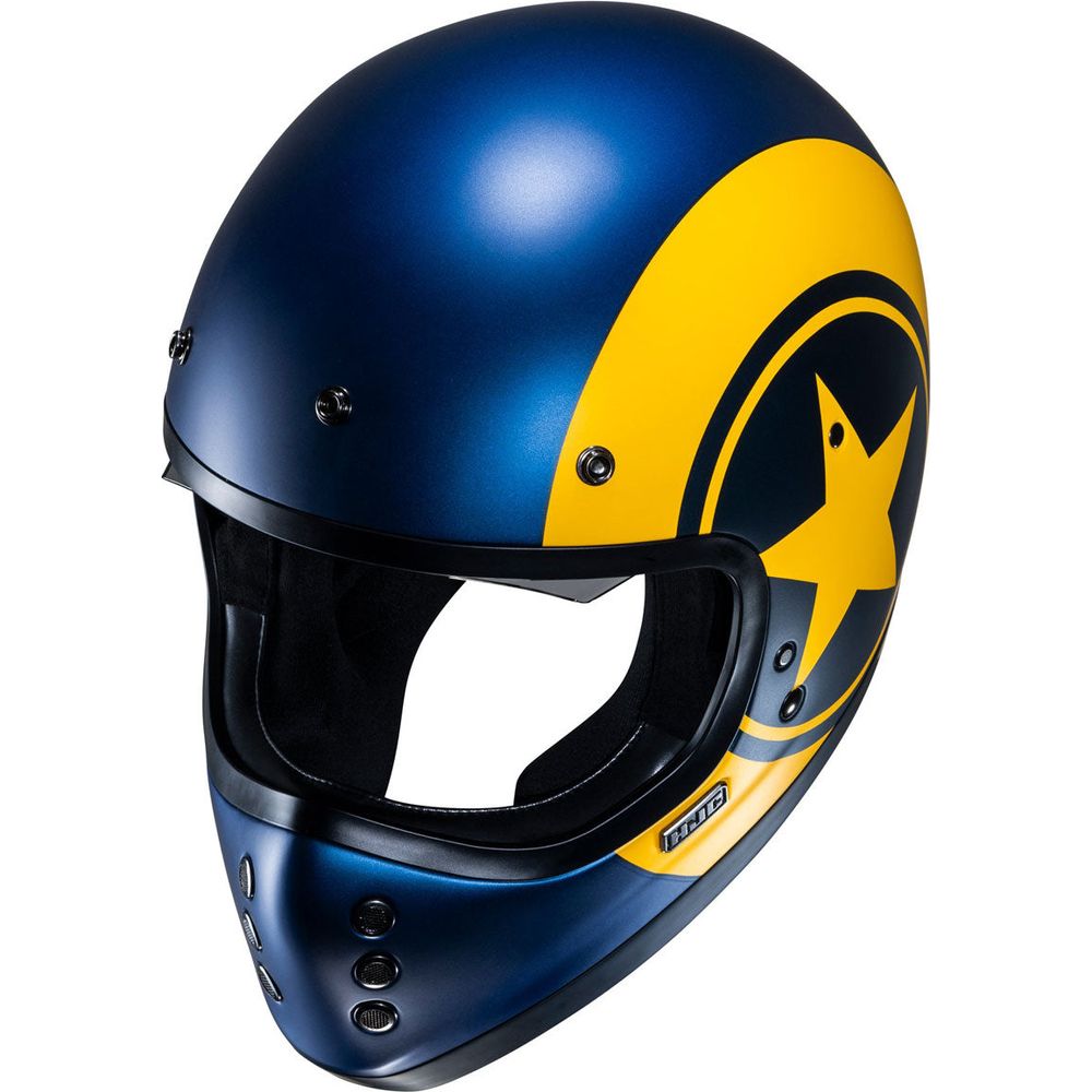 HJC V60 Nyx Full Face Helmet MC3SF Yellow - FREE UK Shipping, FREE 365 Day Returns | Moto Central