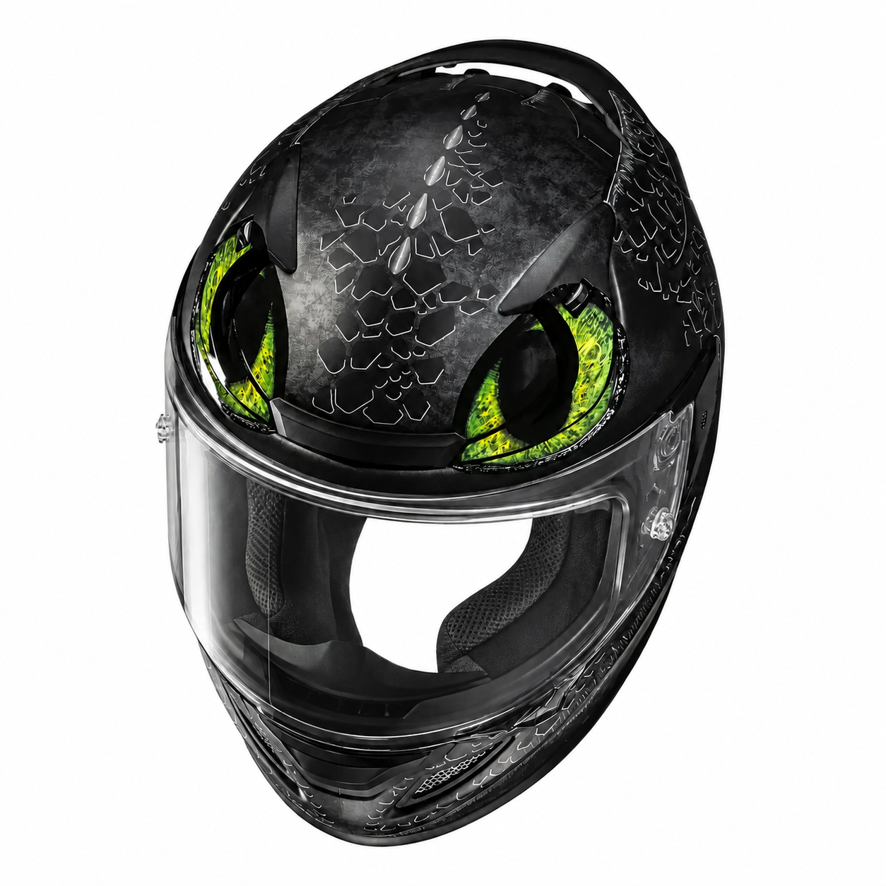 HJC RPHA 12 Toothless 2 Universal MC4SF, alternate full-face motorcycle helmet angle on white background