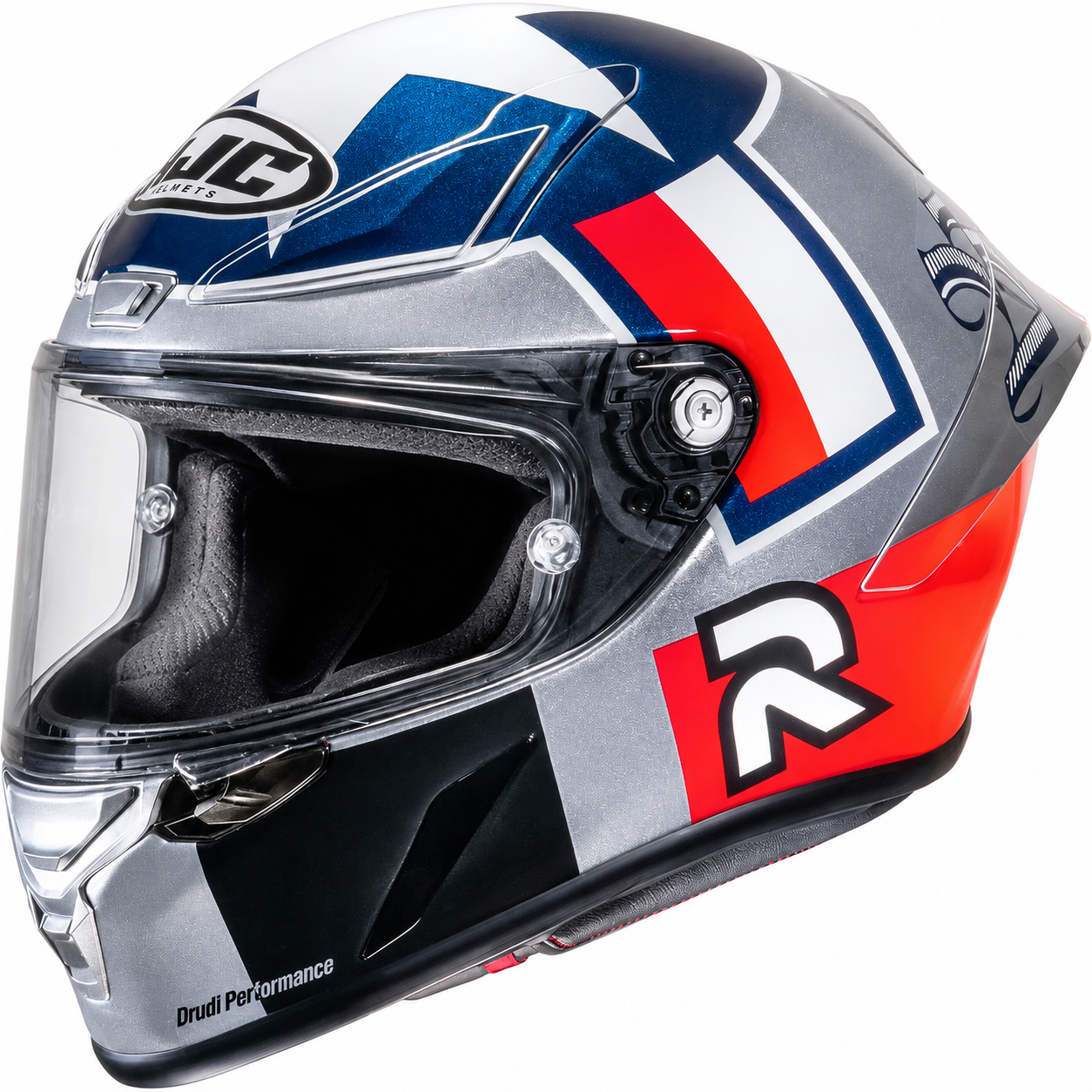hjc ben spies replica helmet RPHA 1 Silverstar Silver Holographic Version Florida State Seminoles Nike Color:Old blue