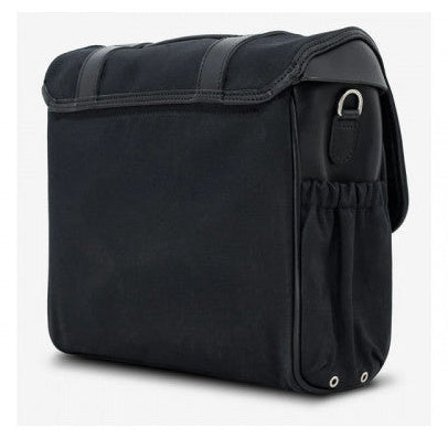 Longride Waxed Canvas Quick Release Saddlebag Black - 12.5 Liters - alternate product view