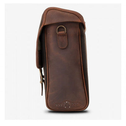 Longride Waxed Canvas Quick Release Saddlebag Khaki - 12.5 Liters - alternate product view