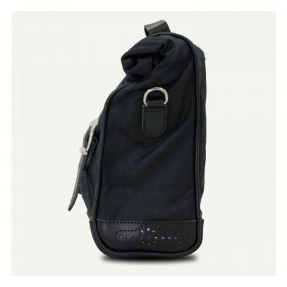 Longride Waxed Canvas Quick Release Saddlebag Black - 9.5 Liters - alternate product view