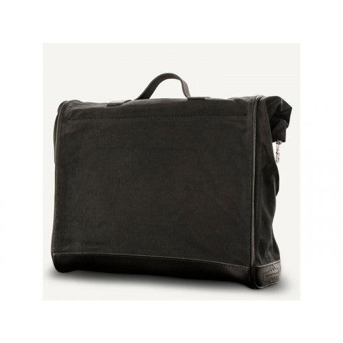 Longride Waxed Canvas Quick Release Saddlebag Black - 18 Liters