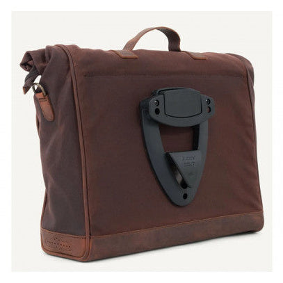 Longride Waxed Canvas Quick Release Saddlebag Brown - 18 Liters - additional product view