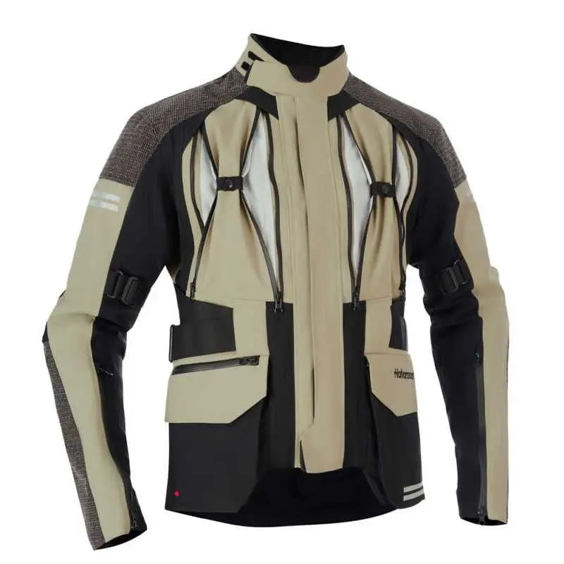 Halvarssons Dalen Textile Jacket Khaki / Black - FREE UK Shipping, FREE 365 Day Returns | Moto Central
