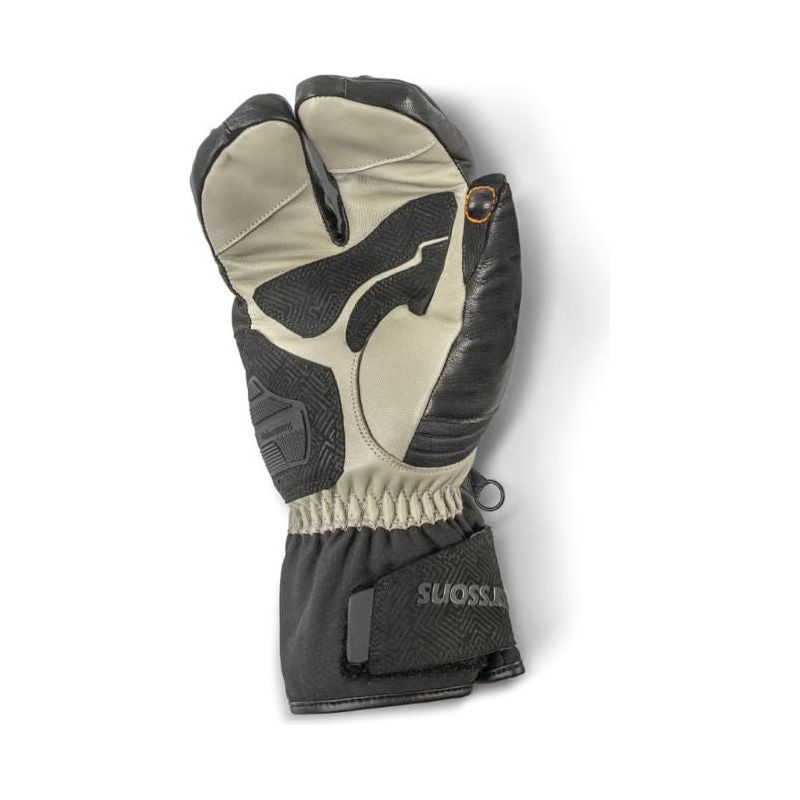 Halvarssons Duved Touring Leather / Textile Gloves Black / Grey