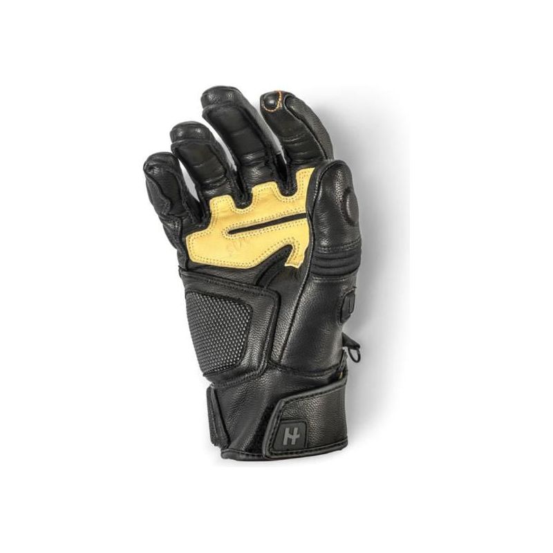 Halvarssons Flon Short Leather Gloves Black / Tan